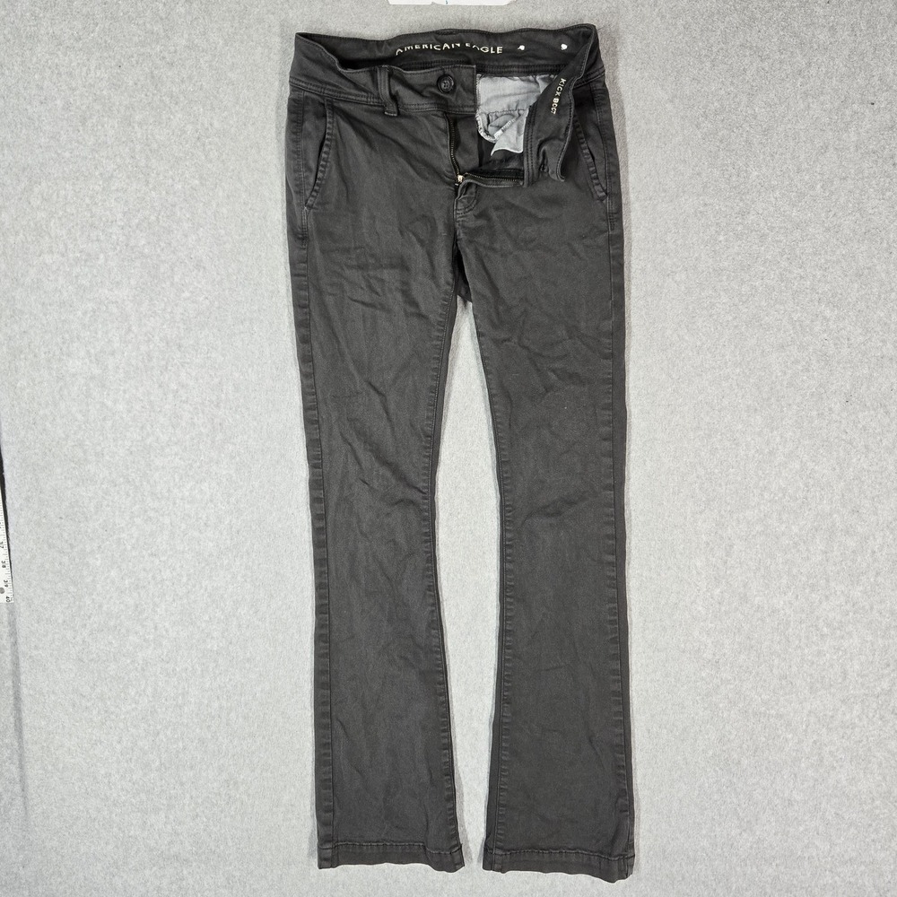American Eagle Outfitters Women Jeans 2 REGULAR Gray Bootcut Kick Boot 30"